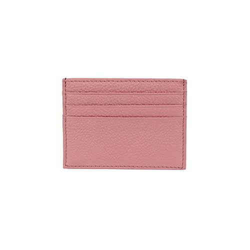 SUICRA Damen Geldbörse Echtes Leder Ultra Thin Card Brieftasche garantiert Cowhide Designer Mode-Stil Unisex-Karteninhaber (Color : Pink) von SUICRA