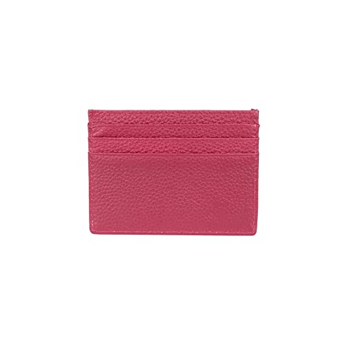 SUICRA Damen Geldbörse Echtes Leder Ultra Thin Card Brieftasche garantiert Cowhide Designer Mode-Stil Unisex-Karteninhaber (Color : Red) von SUICRA