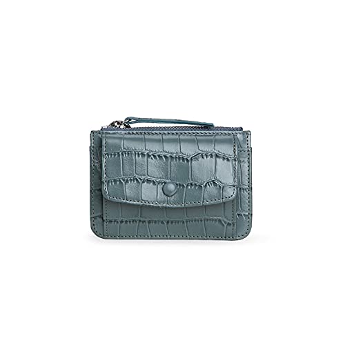 SUICRA Damen Geldbörse Frauen Brieftasche Weibliche Kartenhalter Brieftaschen Leder Slim Münze Geldbörse Kleine Damen Geld Clutch (Color : Green) von SUICRA