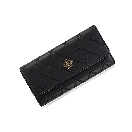 SUICRA Damen Geldbörse Frauen Dame Clutch Leder Plaid Haspe Brieftasche Lange Längenkartenhalter Telefonbeutel Fall Geldbörse von SUICRA