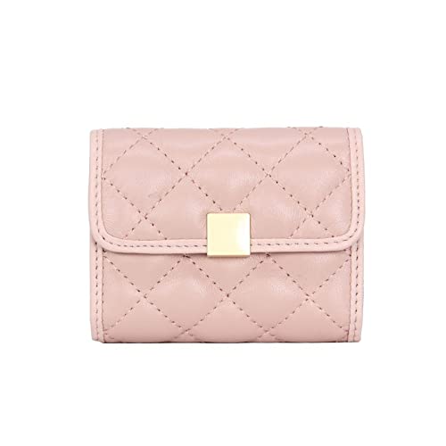 SUICRA Damen Geldbörse Frauen Echtes Leder Münze Geldbörse Wechseln Sie Beutel Geldbörse for Bills Münzbeutel Karteninhaber (Color : Pink) von SUICRA