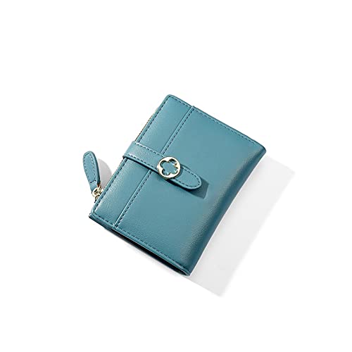 SUICRA Damen Geldbörse Frauen Geldbörsen Designer Kartenhalter Multifunktions-Münzbörse Haspe-Reißverschluss Kupplungen Geldbörsen-Damenbranche (Color : Blue) von SUICRA