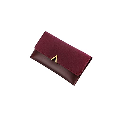 SUICRA Damen Geldbörse Frauen Geldbörsen Lady Moneybags Reißverschluss Münze Geldbörse Frau Umschlag Brieftasche Geldkarten ICH WÜRDE Taschen Geldbörsen (Color : Red) von SUICRA