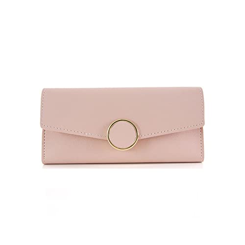 SUICRA Damen Geldbörse Frauen Lange Brieftaschen Geldbörsen Luxus Runde Shap Brieftaschen for Damen Mädchen Geld Tasche Kartenhalter Weibliche Brieftaschen Telefon Clutch Bag von SUICRA