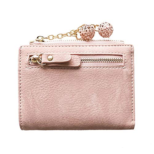 SUICRA Damen Geldbörse Frauen-Mappen-Leder Kurz Reißverschluss Geldbörse Multi-Card Position Kreditkartenetui Bifold Art und Weise Netter weiblicher Clutch-Bag von SUICRA