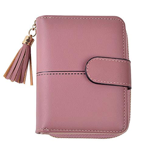 SUICRA Damen Geldbörse Frauen-Mappen-Mädchen kurzes Reißverschluss Hasp Geldbörse Quaste Frau Clutch Geldbeutel-Karten-Halter-Mappen Billfold Burse Taschen Taschen von SUICRA