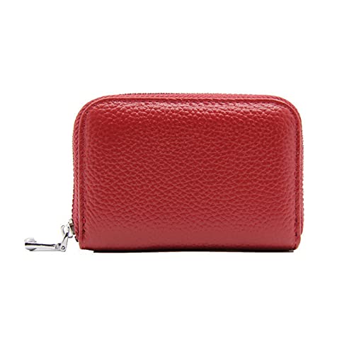 SUICRA Damen Geldbörse Frauen Visitenkartenhalter Kuh Leder Karte Brieftasche Weibliche Kreditkartenhalter Rot Blau Lila NEU von SUICRA