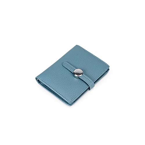 SUICRA Damen Geldbörse Frauen-echtes Leder-Geldbeutel weiblichenRindWalletsLadyKleineMünzfachKartenhalter MiniGeldbeutel Tragbare (Color : Blue) von SUICRA