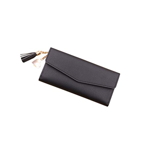 SUICRA Damen Geldbörse Geldbörsen Leder Brieftaschen Frauen Lange Quaste Clutch Telefon Brieftaschen Kreditkarteninhaber Geldtasche von SUICRA