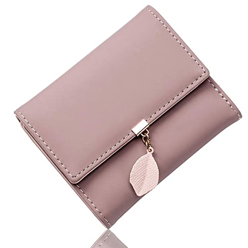 SUICRA Damen Geldbörse Große Kapazitätskarten-Tasche Frauen Pu. Lederblatt Anhänger Multi-Card Slot Kartenhalter Brieftasche Kleine Visitenkartenorganisator von SUICRA