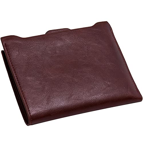 SUICRA Damen Geldbörse Kreative Leder Reißverschluss Frauen Brieftasche Luxus Taschen Karteninhaber Mode Großraum Münze Geldbörsen Passportabdeckung Brieftaschen Geschenk (Color : Bruin) von SUICRA