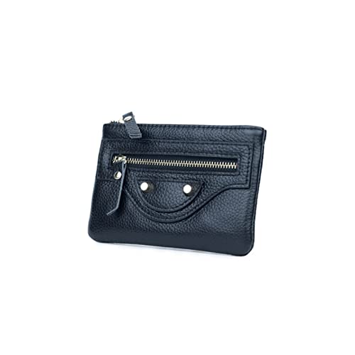 SUICRA Damen Geldbörse Kurze Brieftasche Frauen Damen Tasche Bifold Kleine Mode Niedlich Pu. Lederkartentasche Halter Bargeld Tasche Geld Geldbörse (Color : Black) von SUICRA