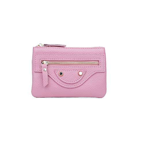 SUICRA Damen Geldbörse Kurze Brieftasche Frauen Damen Tasche Bifold Kleine Mode Niedlich Pu. Lederkartentasche Halter Bargeld Tasche Geld Geldbörse (Color : Pink) von SUICRA