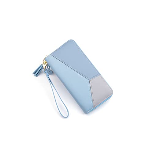 SUICRA Damen Geldbörse Leder Brieftaschen Frauen Lange Reißverschluss Münze Geldbörsen Quaste Design Clutch Brieftaschen Weibliche Geldtasche Kreditkarteninhaber von SUICRA