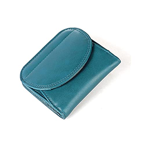 SUICRA Damen Geldbörse Mode Damen Brieftasche Leder Frauen Kleine Brieftasche Münze Geldbörse Mini Münze Geldbörse Karten Fall (Color : Blue) von SUICRA