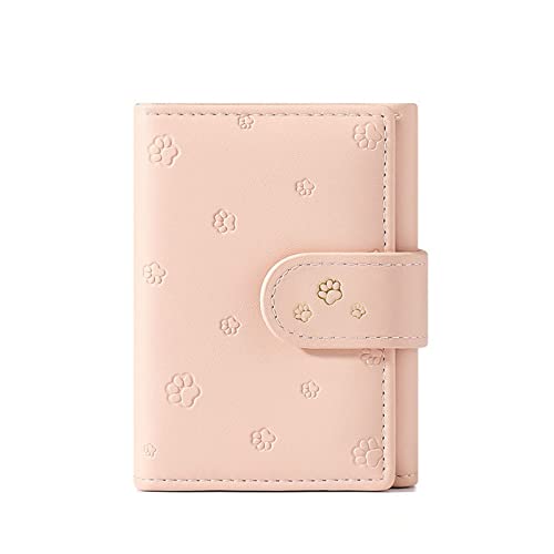 SUICRA Damen Geldbörse Mode druckdesign Trifold Frauen geldbörsen kleine münze pu Leder Mini Kupplung geldbörse Damen kartenhalter Kurze wallter weiblich (Color : Pink) von SUICRA