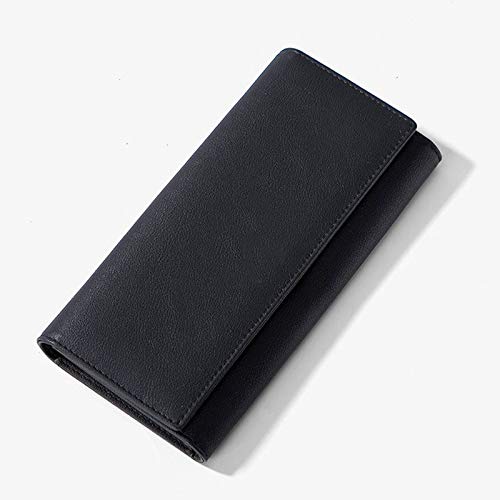 SUICRA Damen Geldbörse Neue Entwurfs-Frauen-Mappen-große Kapazitäts-Kartenhalter-Geldbeutel Weibliche Wallet (Color : Black) von SUICRA