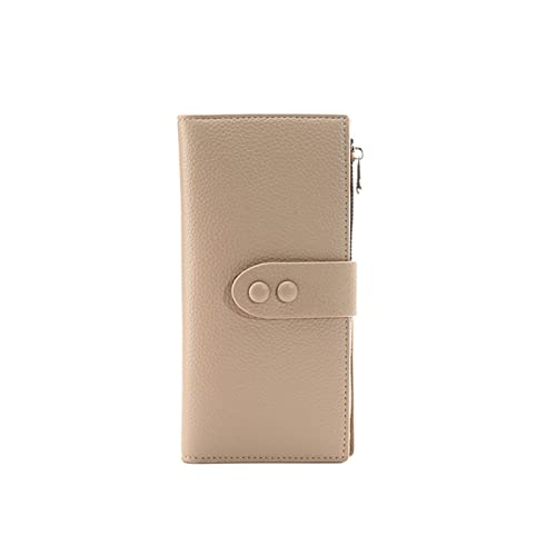 SUICRA Damen Geldbörse Pink Big Card Holder Women Wallet Long Female Wallet for Phone Ladies Coin Money Purse Hasp Wallets and Purses Portfolio (Color : Apricot) von SUICRA