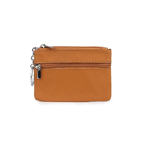 SUICRA Damen Geldbörse Rindsleder Key Brieftasche Mode-Stil Haushälterin Multifunktions-Frauen-Schlüsselbeutel (Color : Orange) von SUICRA