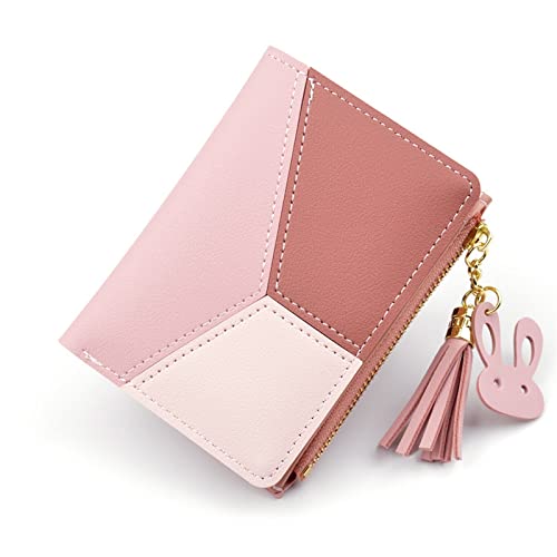 SUICRA Damen Geldbörse Silver Credit Card Holder Black Wallets Metal Holders New Unisex Box Business Creative Multi Purses (Color : Pink) von SUICRA