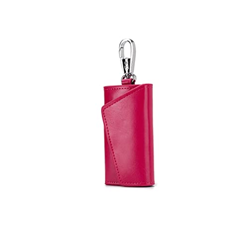 SUICRA Damen Geldbörse Unisex-Autoschlüssel-Geldbörsen Multifunktions-Key Pouch Market-Schlüssel Haushältere Casual Card Brieftasche (Color : Red) von SUICRA