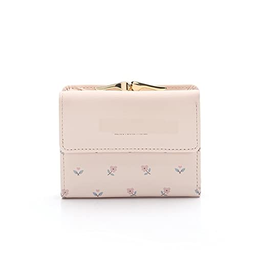 SUICRA Damen Geldbörse Women Purse Leather Pocket Ladies Clutch Wallet Women Short Card Holder Cute Girls Wallet Mujer Coin Bag (Color : White) von SUICRA