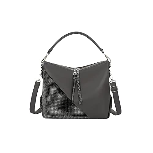 SUICRA Damen-Schultertaschen Nähende Design Damen Tasche Eine Schulter Sack Tasche Mädchen Messenger Bags Große Kapazität Freizeit (Color : Grijs) von SUICRA