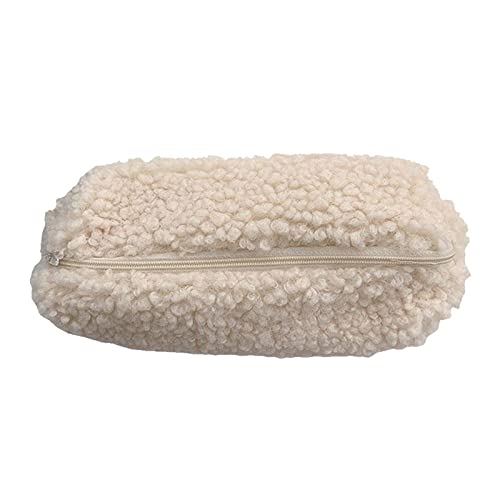 SUICRA Federmäppchen Lamb Wool Pencil Case Plush Zipper Bag Cosmetic Storage Bag School Office Stationery von SUICRA