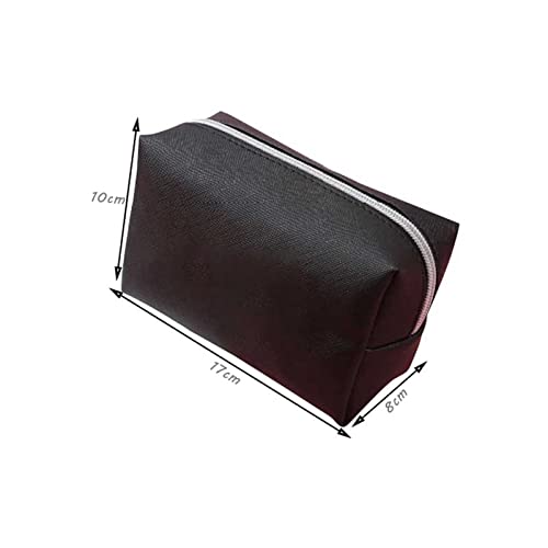 SUICRA Federmäppchen Leather Pencil Case School Pencilcase Big Retro Pencils Box for Gift School Supplies Tools (Color : L-17 x 8 x 10cm) von SUICRA