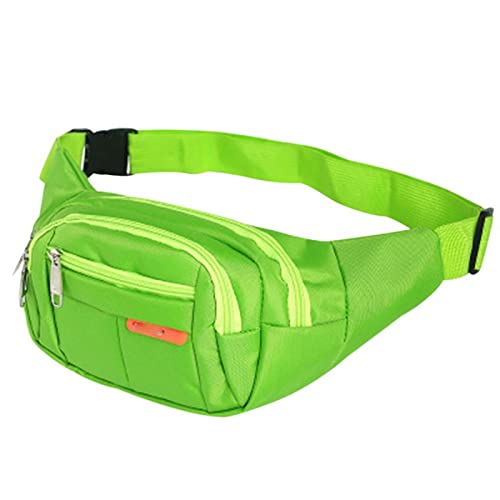 SUICRA Handtaschengriff-Geldbörsen Unisex Waist Men Women Travelling Phone Money Pouch Banana Bags Female Belt Bag (Color : Green) von SUICRA