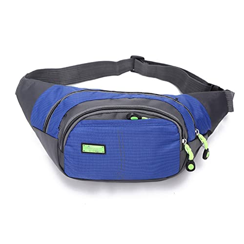 SUICRA Handtaschengriff-Geldbörsen Women and Man NewSports Fashion Waterproof Chest Bag Unisex Waist Bag Ladies Waist Packs Belly Belt Bag (Color : Blue) von SUICRA