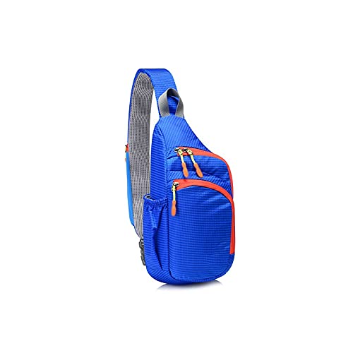 SUICRA Herren-Schultertaschen Brusttasche, Crossbody Brustbeutel für Sling Sport Flasche Bagpack Weibliche Multifunktionale Mini-Reisetasche Telefon Key Tasche (Color : Blue) von SUICRA