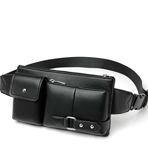 SUICRA Herren-Schultertaschen Waterproof Men's Waist Bag Chest Bag Outdoor Sports Cross Bag Men's Belt Bag Hip Waist Bag (Color : A) von SUICRA