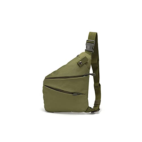 SUICRA Herren-Schultertaschen wasserdichte Nylon Männer Fanny Pack Tactical Military Armee Taille Tasche Wandern Outdoor Camping Schulter Bum Gürtel Bum Sport Brusttaschen (Color : Green) von SUICRA