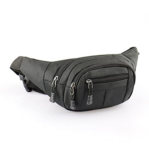 SUICRA-Hüfttaschen Hip Belly Banana Bum Chest Belt for Men Women Waist Bag Male Female Fanny Pack Pouch Murse Purse Kidney Row Bumbag (Color : Black) von SUICRA