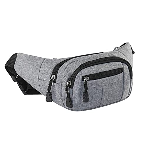 SUICRA-Hüfttaschen Hip Belly Banana Bum Chest Belt for Men Women Waist Bag Male Female Fanny Pack Pouch Murse Purse Kidney Row Bumbag (Color : Grijs) von SUICRA