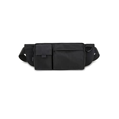 SUICRA-Hüfttaschen Männer Tasche Schwarz Taille Tasche Reise Taille Tasche Herren Tasche Hüfttasche Multifunktionale Radsportbeutel (Color : Black) von SUICRA