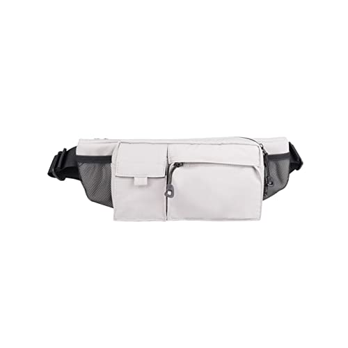 SUICRA-Hüfttaschen Männer Tasche Schwarz Taille Tasche Reise Taille Tasche Herren Tasche Hüfttasche Multifunktionale Radsportbeutel (Color : White) von SUICRA