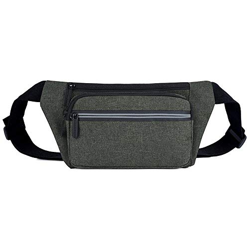 SUICRA-Hüfttaschen Mode Männer Taille Gürteltasche Fanny-Pack Gürtel Geldbeutel Wallet Zip Reise Wandern Sling Bag (Color : 1) von SUICRA