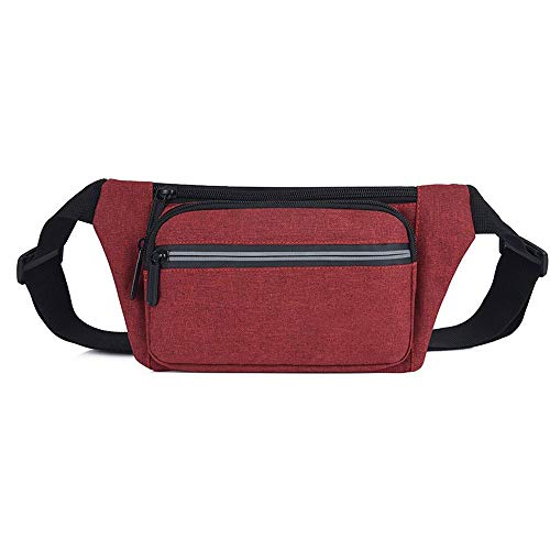 SUICRA-Hüfttaschen Mode Männer Taille Gürteltasche Fanny-Pack Gürtel Geldbeutel Wallet Zip Reise Wandern Sling Bag (Color : 4) von SUICRA