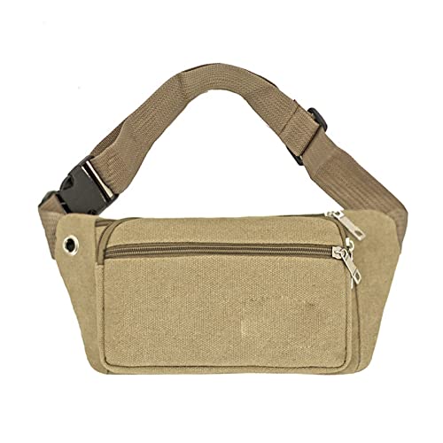 SUICRA-Hüfttaschen Verdickte Leinwand Taille Taschen Gürteltasche Brusttelefon Pouch Bump Bag Casual Crossbody Brieftasche Gürtel Schulter Reise Sport Geldbörse Tasche (Color : 2) von SUICRA