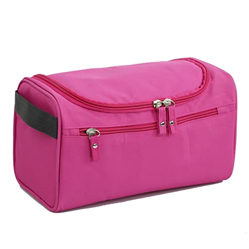 SUICRA Kosmetiktaschen Multifunction travel Cosmetic Bag Nylon Women Men Makeup Bags Toiletries Waterproof Storage Make up Cases (Color : Pink) von SUICRA