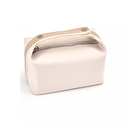 SUICRA Kosmetiktaschen Portable Travel Canvas Cosmetic Bag for Men Zipper Make Up Pouch Women Bento Bag Washing Makeup Bag von SUICRA