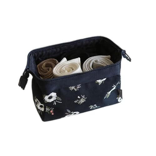 SUICRA Kosmetiktaschen Travel Make Up Bags Cosmetic Bag Makeup Beauty Wash Organizer Toiletry Pouch Storage Kit Bath Case (Color : Black) von SUICRA