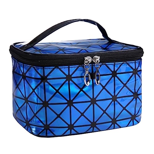 SUICRA Kosmetiktaschen Women Cosmetic Bag Travel Storage Organize Zipper Waterproof Makeup Case Toiletry Bags (Color : Baby Blue) von SUICRA