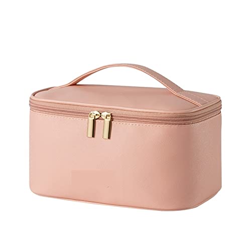 SUICRA Kosmetiktaschen Women Large Cosmetic Bag Zipper Waterproof Leather Makeup Bag Female Travel Cosmetic Bag von SUICRA