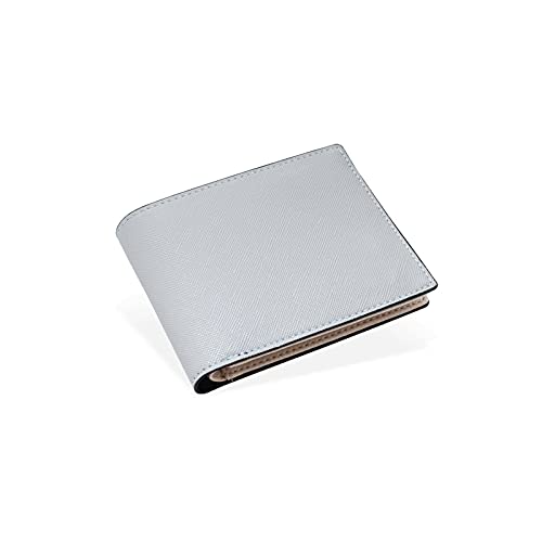 SUICRA Leder-Geldbörse Brieftasche Männer Business Multi-Card Slots PU Leder Münze Geldbörsen Artikel Organizer Große Kapazität Männliche Kurze Geld Tasche (Color : Grijs) von SUICRA