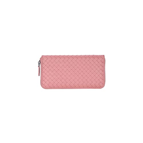 SUICRA Leder-Geldbörse Business Herren Kupplungsbeutel Leder Kupplung Geldbörse Brieftasche for Männer Organizer Halter Armband Tasche (Color : Pink, Size : Medium) von SUICRA