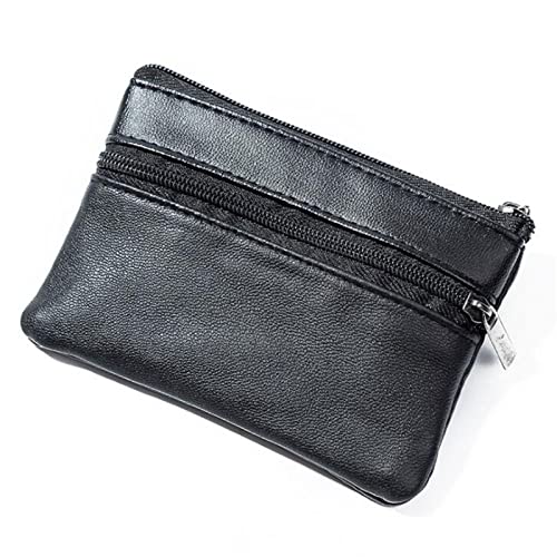 SUICRA Leder-Geldbörse Frauen Männer Münze Geldbörse Männer Kleine Tasche Brieftasche ändern Geldbörsen Reißverschluss Geld Taschen Mini Brieftaschen Leder Schlüsselhalter von SUICRA