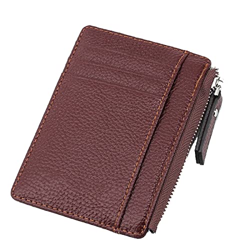 SUICRA Leder-Geldbörse Kleine Männer Brieftasche Mini Pu-Leder Karteninhaber Frauen Reißverschluss Brieftasche Tasche Geldbörse Tasche von SUICRA